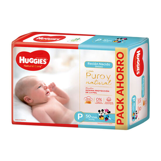 PAÑAL HUGGIES NATURAL Care Px50