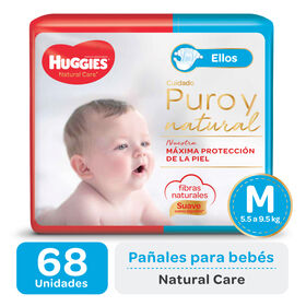 PAÑAL HUGGIES NATURAL CARE ELLOS Mx68