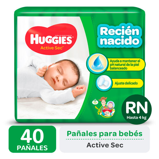 PAÑAL HUGGIES ACTIVE SEC RNx40