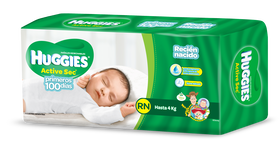 PAÑAL HUGGIES ACTIVE SEC RN