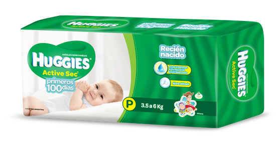 PAÑAL HUGGIES ACTIVE SEC P